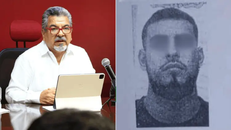 Jorge Cuéllar Montoya, vocero de Seguridad de Tamaulipas, reveló la detención. (Foto: Especial)