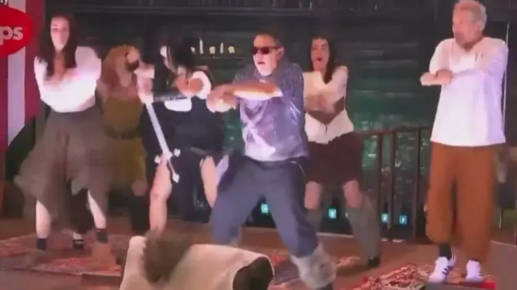 Mayito bailó junto al equipo mar el Tangamanga Style. (Foto: Captura de video)