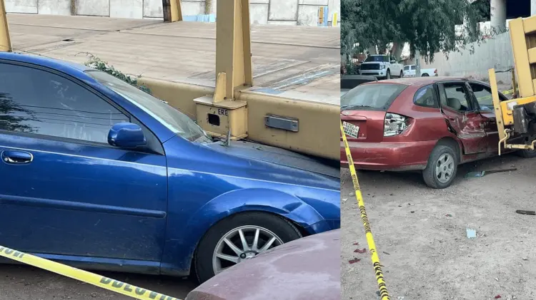 Tres vehículos fueron dañados. (Especial / EXPRESO)