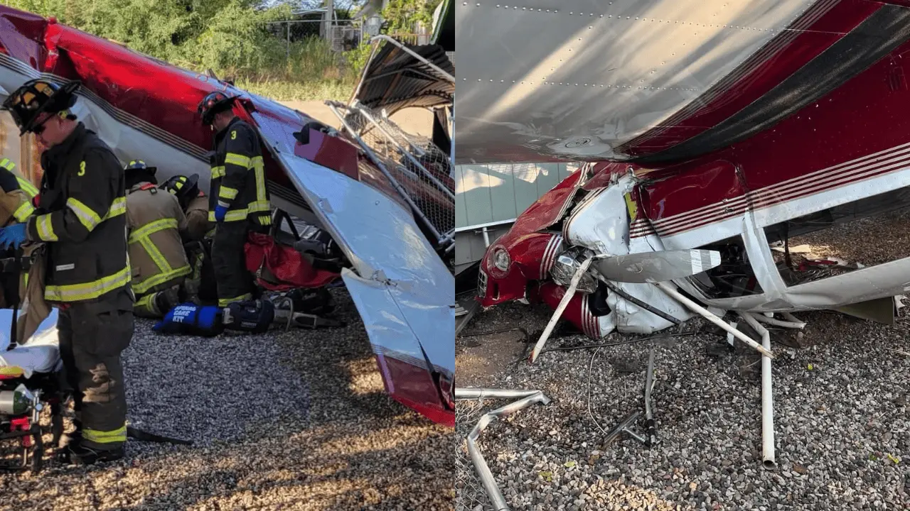 Cae avioneta sobre una casa en Phoenix, Arizona