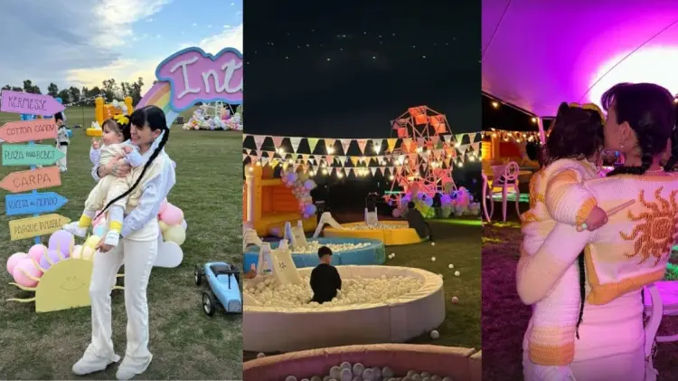 En las fotos se puede ver a madre e hija disfrutando del festejo. (Foto: Instagram/@cazzu)
