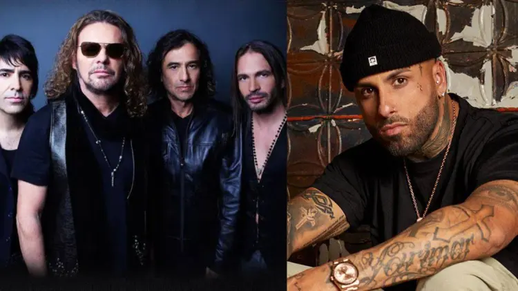 Maná y Nicky Jam colaboraron en 2016 en una nueva versión de De pies a cabeza. (Foto: Especial)