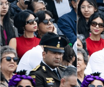 Captan a Ángela Aguilar y Christian Nodal en desfile de CDMX