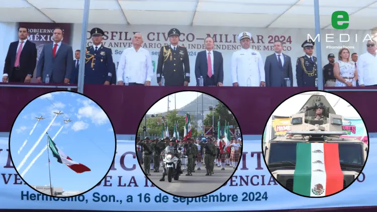 Este lunes se conmemoró en Hermosillo el 214 aniversario de la Independencia. (Fotos: Jorge Flores)