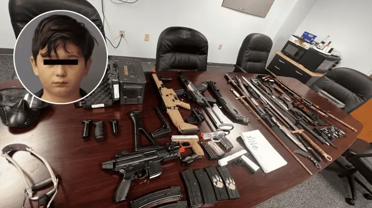 El menor aseguró que se trataba de una broma. (Fotos: X / @SheriffChitwood)