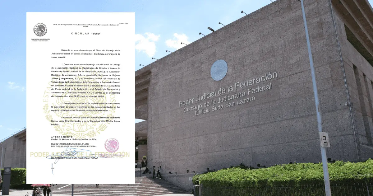 Tribunales federales retomarán actividades tras huelga por Reforma Judicial