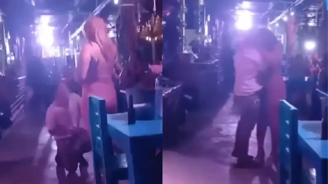 VIDEO | Hombre le pide matrimonio a bailarina en bar y se vuelve viral