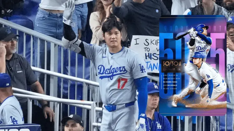El pelotero japonés anotó tres vuelacercas y dos bases robadas ante los Marlins. (Foto: Especial)
