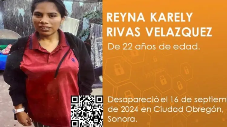 La Fiscalía de Sonora difundió la cédula de Protocolo Alba para dar con la joven. (Foto: FGJE Sonora)