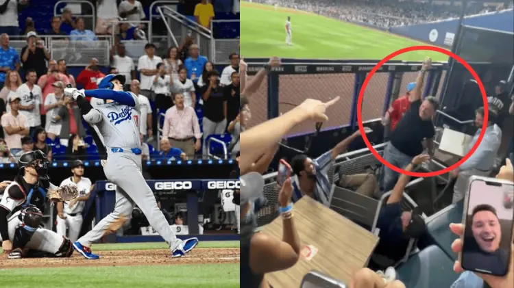 En redes circula el video del momento en que se disputan la pelota de Ohtani. (Foto: Especial)