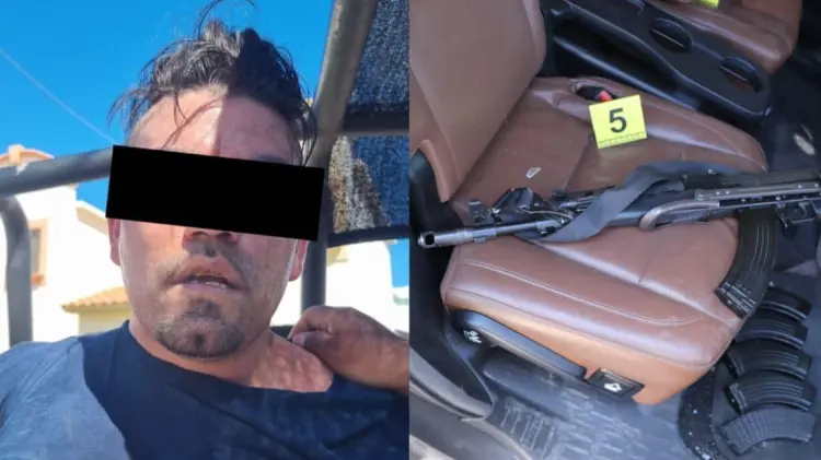 El detenido fue identificado como Brandon N. (Foto: @MesaSegSonora)