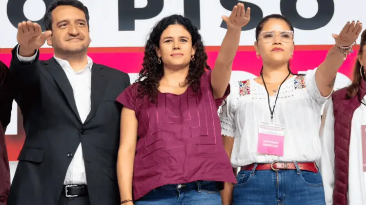 Luisa María Alcalde, rindió protesta como nueva presidenta nacional de Morena. (Foto: Especial)