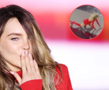 Belinda protagoniza fuerte caída durante desfile en París