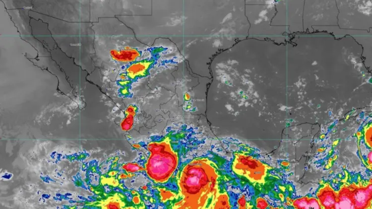 El huracán tocó tierra en Marquelia. (Especial / EXPRESO)