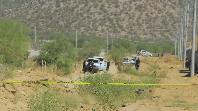 Los restos fueron encontrados en un camino de terracería en Hermosillo. (Foto: Ramón Munguía)