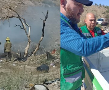 Rescatan en incendio a perrito abandonado