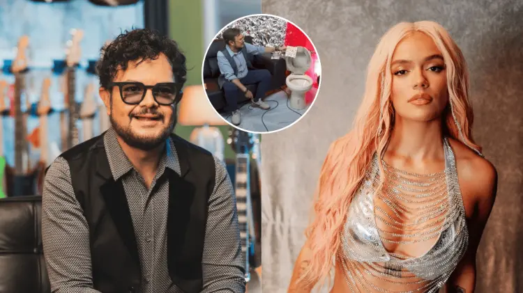 Syntek lanzó el álbum de Karol G al retrete. (Especial / EXPRESO)