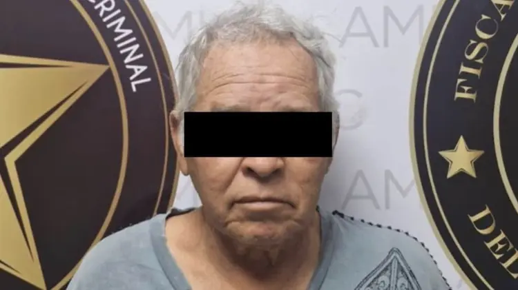 Julio N, hombre de 69 años detenido en Hermosillo. (Foto: FGJE Sonora)