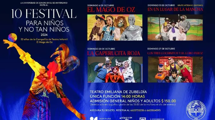 Invitan al Festival para Niños y No tan Niños en Hermosillo