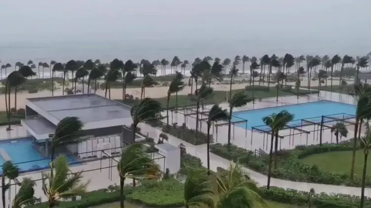 El huracán Helene, de categoría 4, tocó tierra el 26 de septiembre en Florida. (Captura de video)
