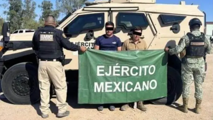 Feliciano N, alias El Cuza, detenido en Sonoyta, Sonora. (Foto: Especial)