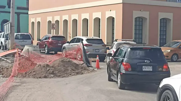 Los accesos al centro se encuentran limitados por los trabajos que se están realizando.