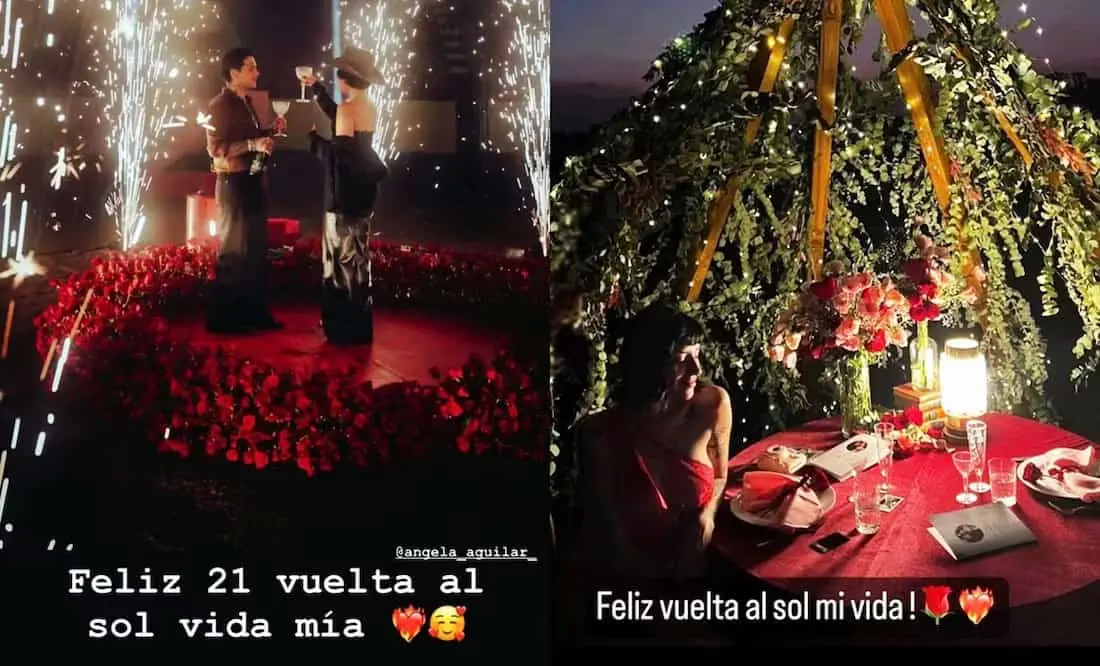 Critican a Nodal por felicitar a Angela Aguilar igual que a Cazzu