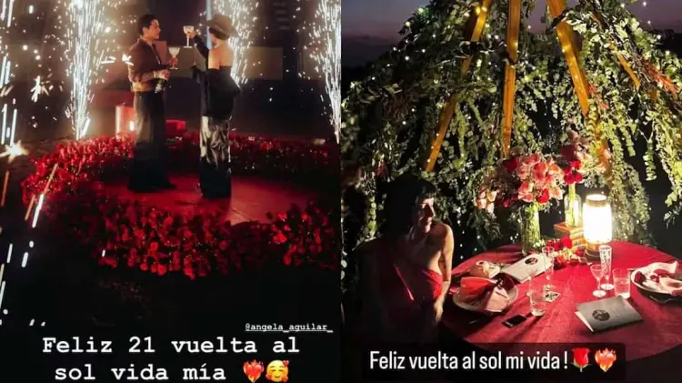 Critican a Nodal por felicitar a Angela Aguilar igual que a Cazzu