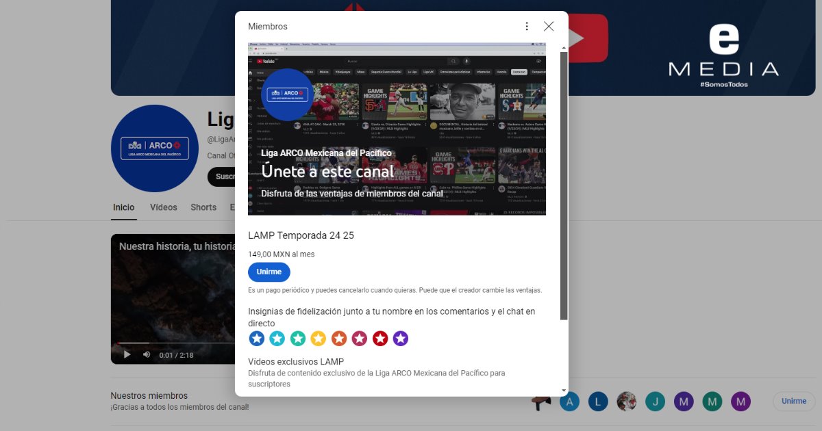 Cómo suscribirte y pagar para ver la Liga Mexicana del Pacífico en YouTube
