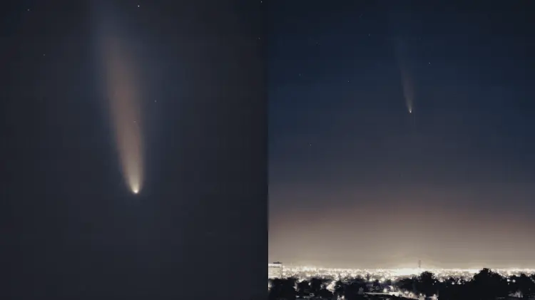 El cometa Tsuchinshan-ATLAS ha sido captado en Hermosillo. (Foto: Juan Olivas/EXPRESO)