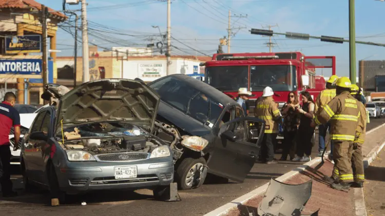 Al menos cinco accidentes viales al día registra Tránsito Municipal. (Foto: Ramón Munguía/EXPRESO)