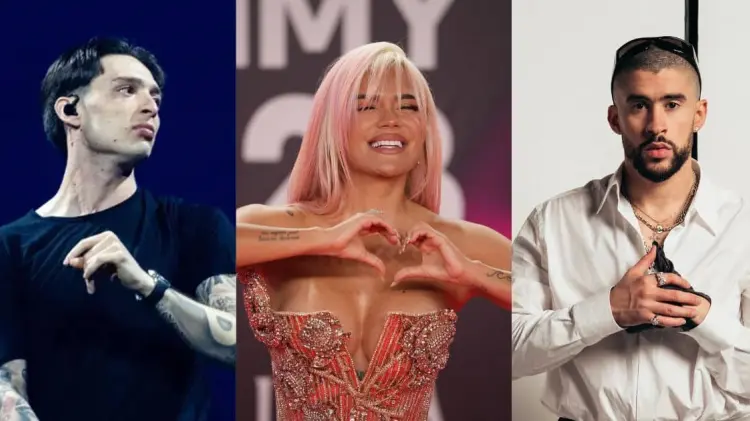Karol G, Peso Pluma y Bad Bunny fueron los más premiados de la noche. (Foto: Especial)