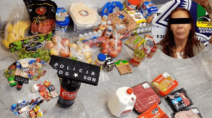 La mujer llevaba diversos artículos de higiene y alimentos. (Foto: Especial/Cortesía)