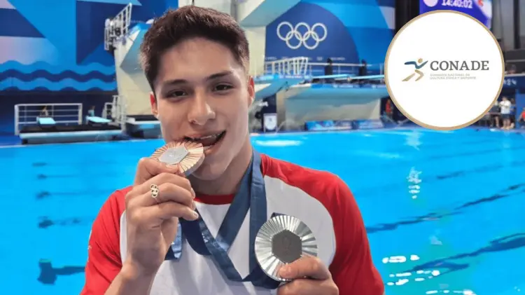 Osmar Olvera, doble medallista de los Juegos Olímpicos de París 2024. (Especial / EXPRESO)