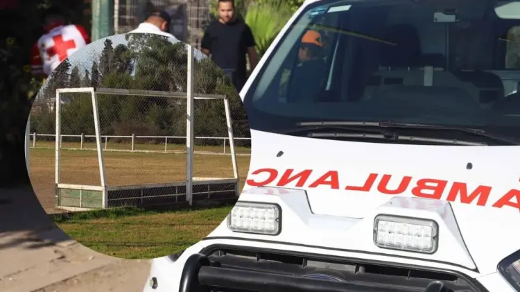 La portería golpeó en la cabeza al menor, por lo que fue trasladado al hospital. (Foto: Ilustrativa)