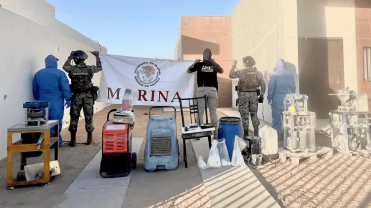 El operativo se ejecutó en un domicilio de la colonia Altar. (Foto: FGJE de Sonora)