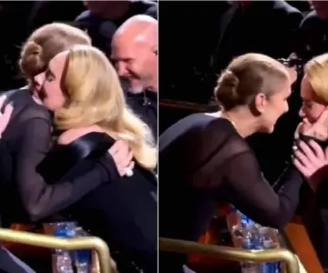 Adele se conmueve hasta las lágrimas al ver a Céline Dion en su concierto