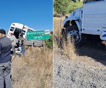 Accidente de camión urbano en Nogales deja 14 lesionados