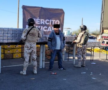 Decomisan casi una tonelada de cocaína en retén de San Luis Río Colorado