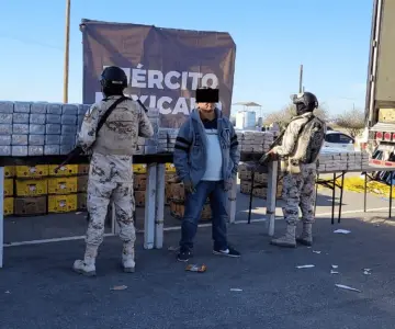 Decomisan casi una tonelada de cocaína en retén de San Luis Río Colorado