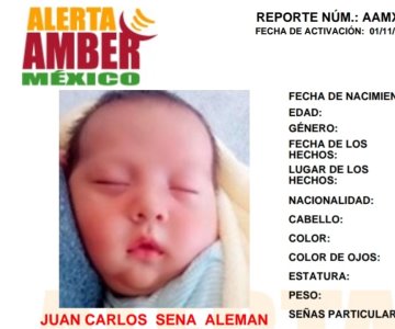 Activan Alerta Amber por robo de bebé de 3 meses de edad en Nuevo León