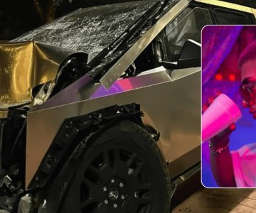 Cantante sería dueño de Cybertruck abandonado en accidente