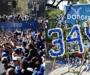 Dodgers celebran campeonato con el espíritu del Toro Valenzuela presente