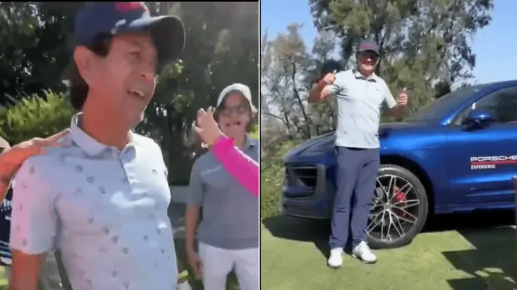 Saturnino Cardozo ganó una camioneta al hacer un hoyo en uno. (Foto: Especial/Cortesía)