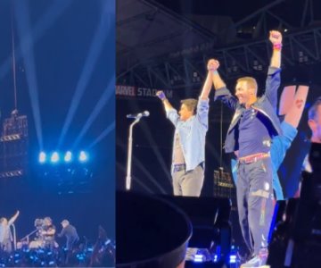 Ralph Macchio sube al escenario con Coldplay para interpretar The Karate Kid