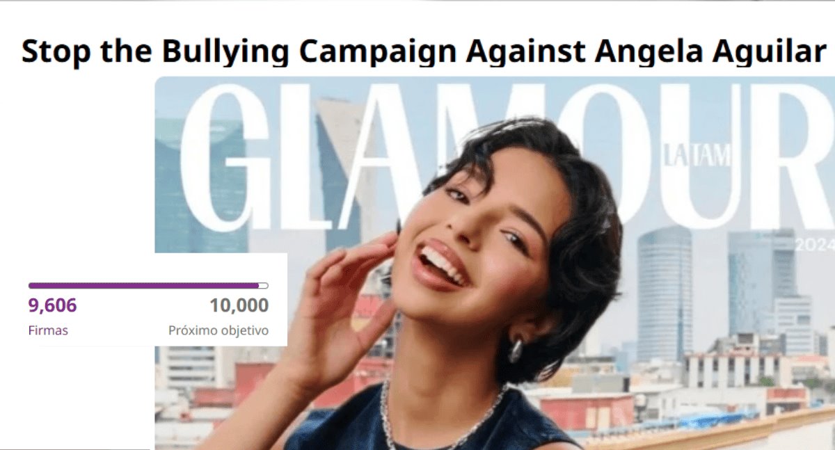 Reúnen firmas para detener el bullying a Ángela Aguilar