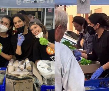 Rosalía se une a voluntarios para ayudar a damnificados por la DANA