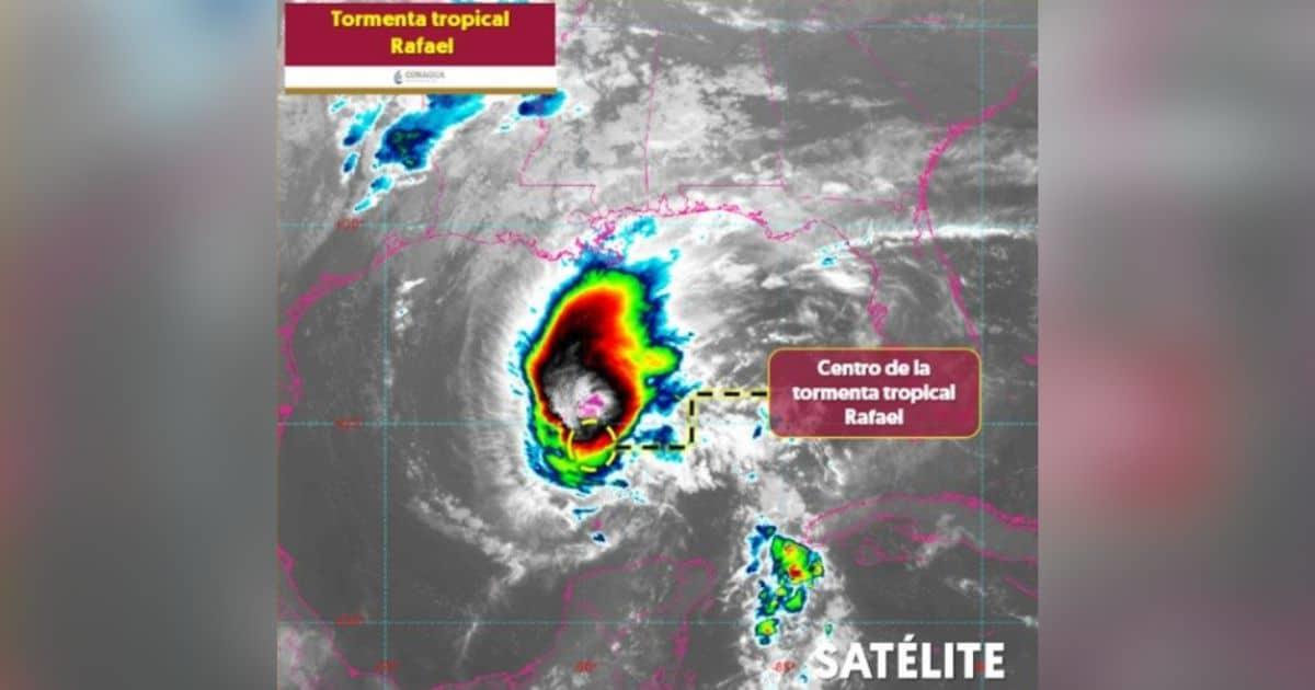 Huracán Rafael se degrada a tormenta tropical