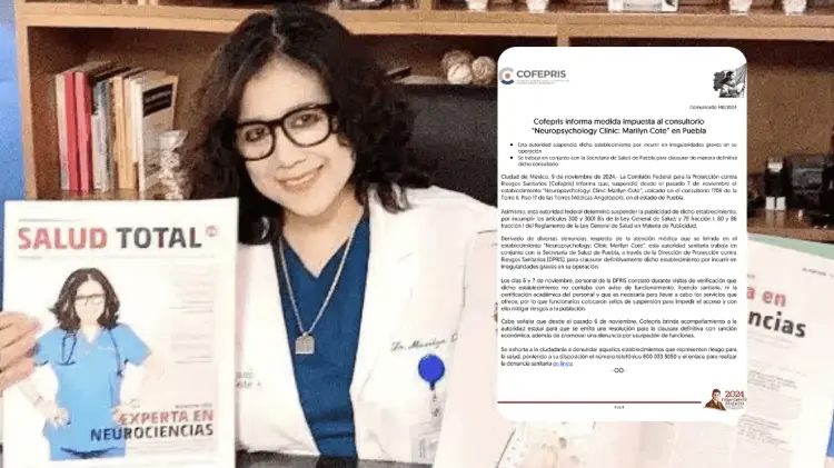 La Cofepris impondrá sanciones contra Marilyn Cote. (Foto: Especial/Cortesía)