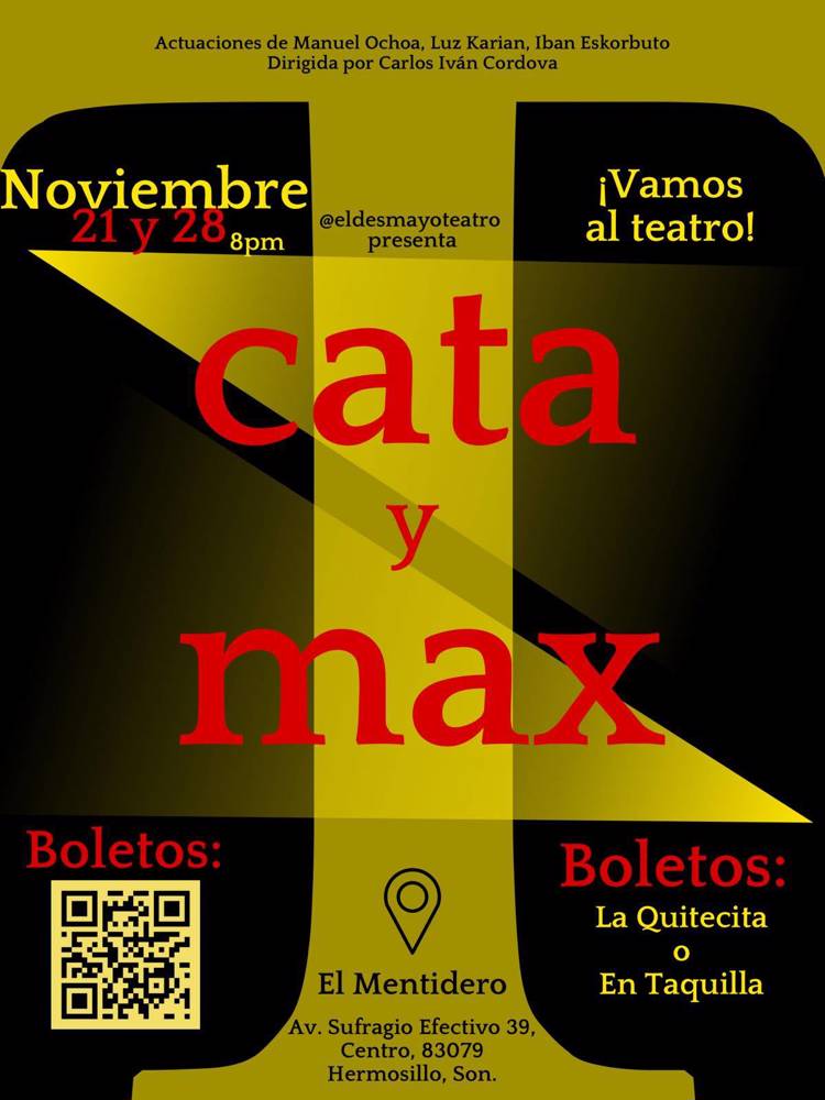 Invitan a la obra de teatro “Cata y Max” en Hermosillo